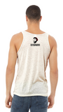 Pulse Groovz Tank - Oatmeal Tri-Blend w/ Red