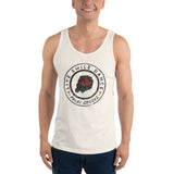 Pulse Groovz Tank - Oatmeal Tri-Blend w/ Red